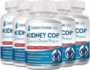KIDNEY C.O.P. Calcium Oxalaat Beschermer 120 Capsules, Nierondersteuning voor Calcium Oxalaat Kristallen, helpt stopt het opnieuw optreden van stenen, sterker dan Chanca Piedra Stone Breaker Supplementen, 6 Pack