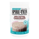 Natures Plus Simply Natural SPIRU-TEIN Schudden - Ongezoete chocolade - 0,82 lb Proteïnepoeder- Maaltijd Vervanging - Natuurlijke energie - Ondersteunt Diabetische Lifestyle - Vegetarisch, 16 Servers