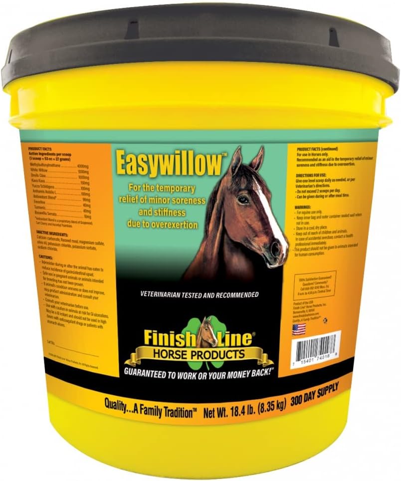 Finish Line Easywillow Equine Supplement Grootte: 300 Dag (18.4 lbs)