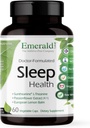 Emerald Labs Slaapgezondheid - Ondersteuning voor slaap met Suntheanine L-Theanine, Melatonine, Europese citroenbalsem & Passiebloem - Glutenvrij, Veganistisch - 60 plantaardige capsules (tot 30 dagen levering)