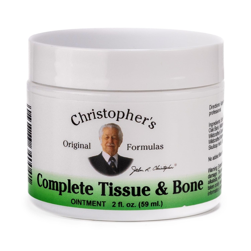 Christopher's Originele Formules Complete Tissue & Bone Zalf, Herbal Blend voor huid & Connective Tissue, 2 oz Jar
