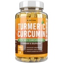 DACHA Tumeric Curcumin Supplement - 2250mg Joint Support Supplementen Kurkuma met zwarte peper gember 95% Curcuminoïden Capsules