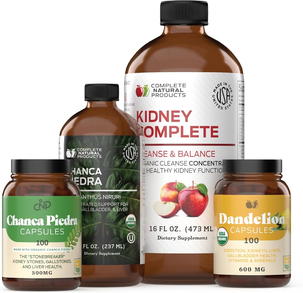 Nier Complete bundel & Organische Chanca Piedra Extract 8oz bundel