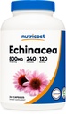 Nutricost Echinacea 800mg, 240 Capsules - Vegetarische caps, Niet GGO, Glutenvrij, 120 porties