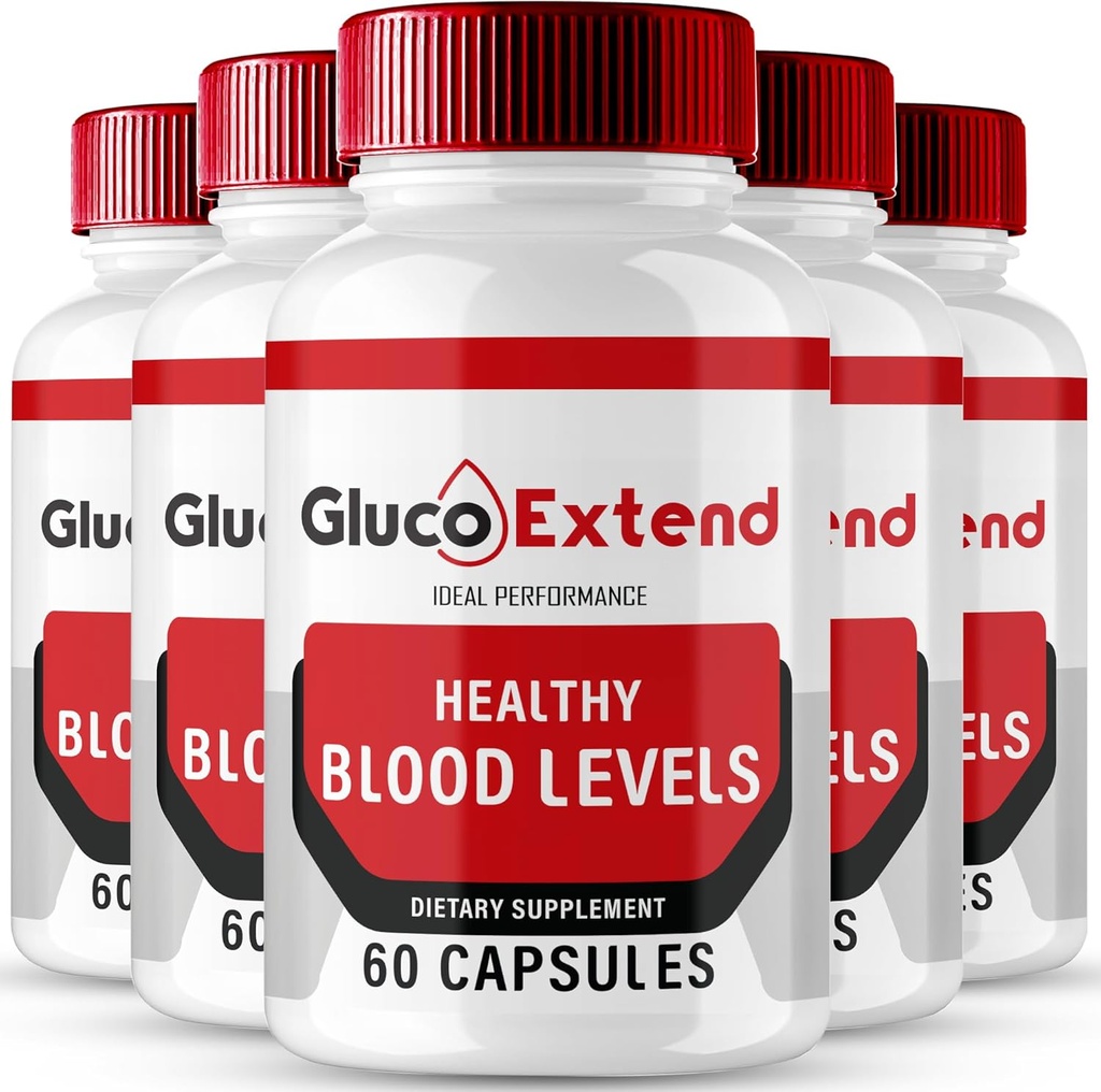 Gluco Extend Capsules, GlucoExtend Support Formula Supplement Pillen - Maximale sterkte, Gluco Extend Health & Wellness Alle natuurlijke Formule, Officiële GlucoExtend Health Capsules Beoordelingen (5 Pack)