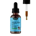 Dieren Essentials Gezonde Gut - Herbal Prebiotic voor honden & katten, Gut Health Blend, Kruidenformule, Biologische Human Grade Kruiden, Veterinair Aanbevolen, Liquid Tonic - 2 Fl Oz