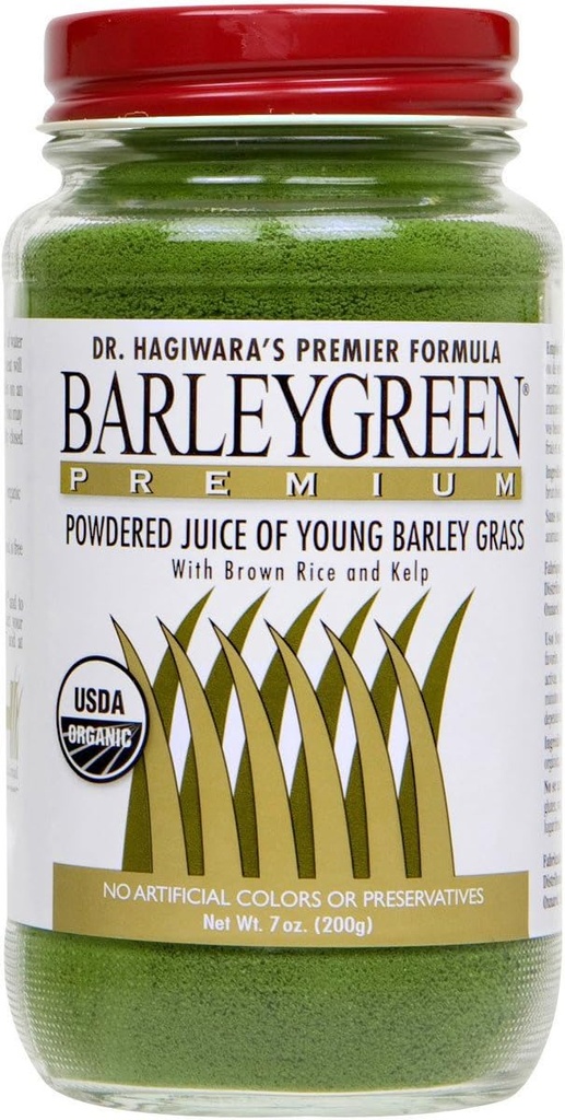 Dr. Hagiwaras Barley Green Premium met bruine rijst en kelppoeder
