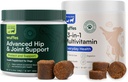 Wuffes Hip en Joint Supplement voor grote rassen en 23-in-1 Multivitamine Bundle