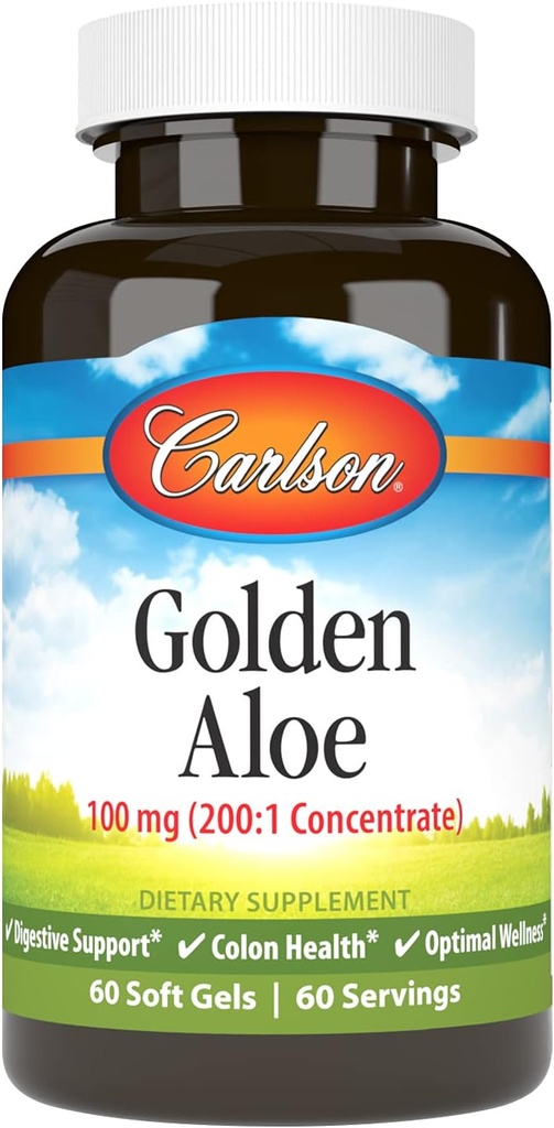 Carlson Labs Golden Aloë 100 mg, 60 CT