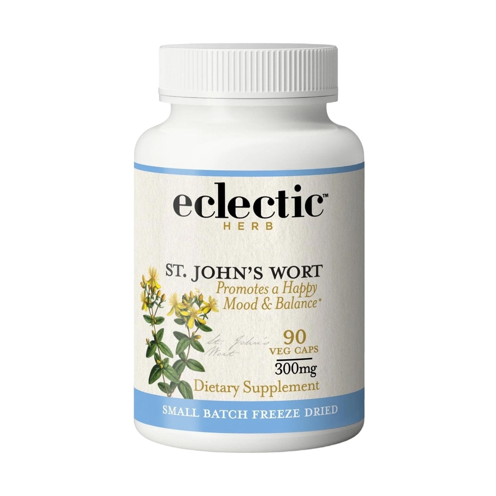 Eclectic Institute Raw Fresh Freeze-Dried Non-GMO St. John's Wort 