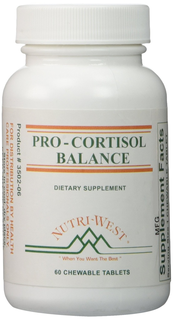 Pro-Cortisol Balance - 60 Kauwtabletten van Nutri West