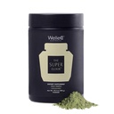 WelleCo The Super Elixir Daily Greens Powder, Probiotic Drink Mix with Whole Foods, Glutenvrij, Vegan Gut Health Powder, Energy, Immunity, Healthy Skin, Hair & Nails (300g, Unflavored) Jar