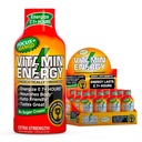 Vitamine Energie Focus+ Extra sterkte Energie Shot Mango 12 Pack, 260mg Natuurlijke Cafeïne, B-Vitaminen, CoQ10, Aminozuren, Focus, Productiviteit & Duidelijkheid, Zero Sugar, Gluten-Free, 1,93 fl oz