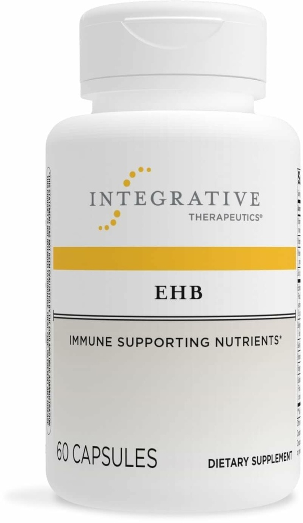 Integrative Therapeutics EHB - Immune Support Supplement with Vitamins A, C & B6* - Mineral Support with Zink - Dairy-Free & Gluten-Free - 60 Capsules (20 Servings)