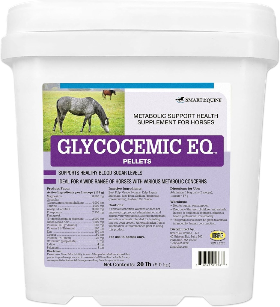 Glycocomic EQ Pellets Equidence Ondersteuning voor schildklierfunctie en gezonde gewichtsondersteuning