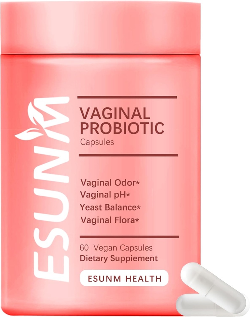 Women's Vaginal Health Supplement,Vaginal Probiotics for Women pH Balance Prebiotics & Lactobacillus Probiotic,Promote Healthy Vaginal Odor & Vaginal Flora, 60 Count