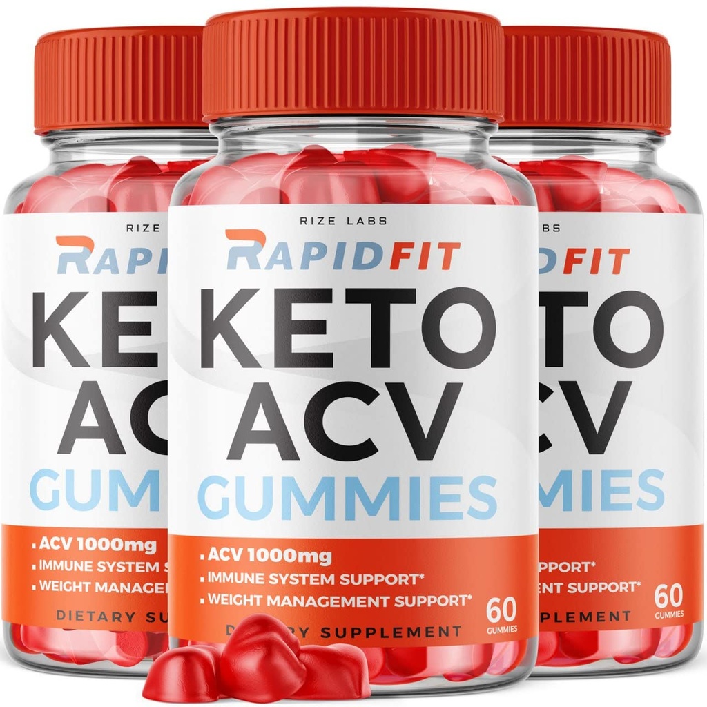 rize labs - RapidFit Keto ACV Gummies voor geavanceerde gewichtsverlies met Apple Cider Vinegar supplement helpt bij het verminderen van buikvet voor extra sterkte (180 Gummies)