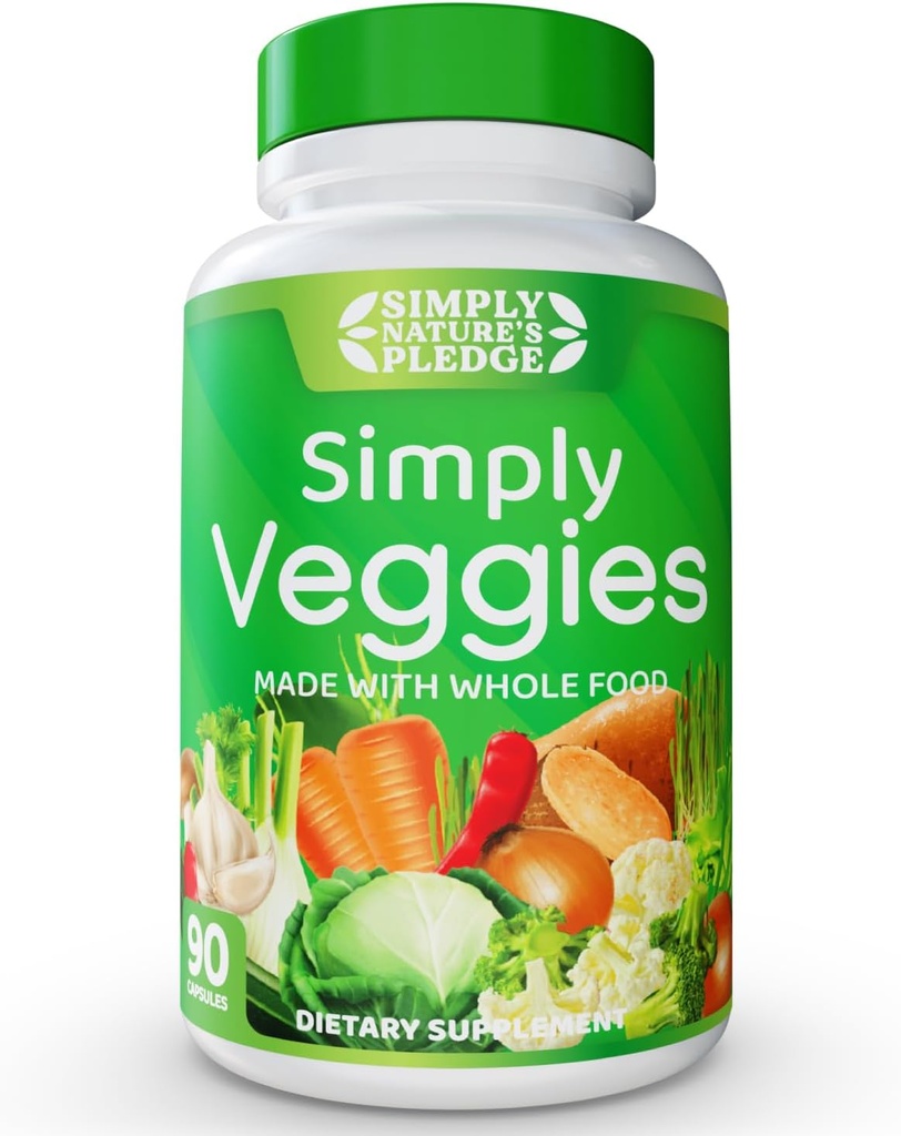 Simply Nature's Pledge - Made with Whole Food Superfoods, Packed with Beta Carotene & 18 Different Vegetables - 100% Soy Free
