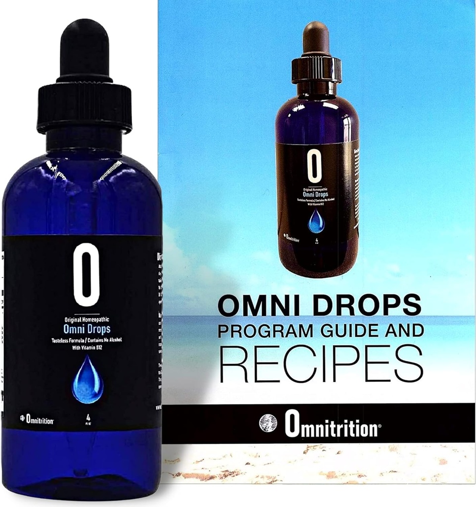 Omni Drops Dieetdruppels met vitamine B12 - 4 oz met programmagids