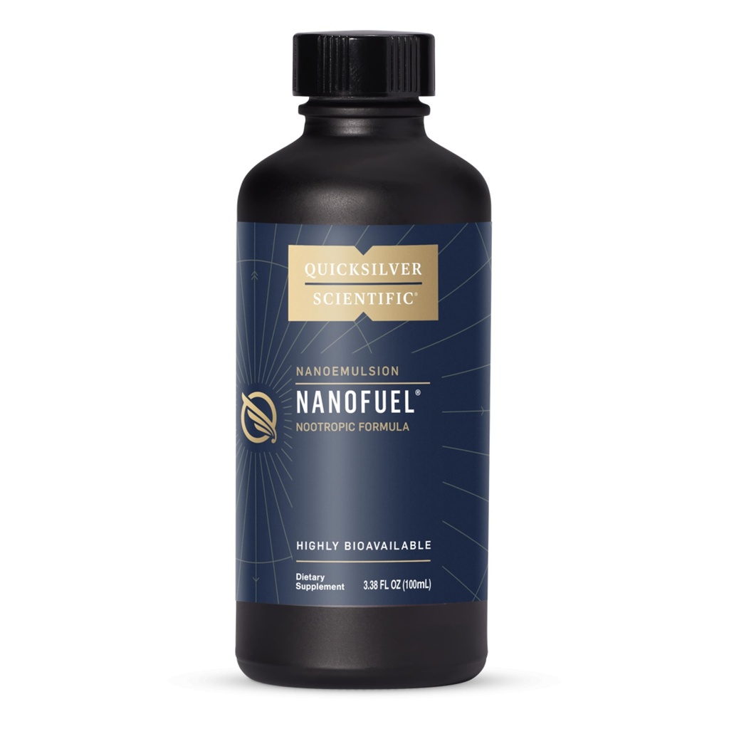 Quicksilver Scientific NanoFuel - Energy Support - Nootropic Formula Ontworpen om Focus + Productiviteit te ondersteunen (3.38oz / 100ml)