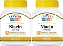21e Century Niacin 500 mg Tabletten met verlengde afgifte, 100 Telling (27474) (verpakking van 2)
