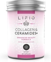 Collageen & Ceramides+, Verbeterde Beauty Formula met Astaxanthine & Biotine, Vitamine A, B2, B3, B12, C & D bevordert de hydratatie en elasticiteit van de huid, niet-GMO, Glutenvrij, sojavrij, 60 capsules