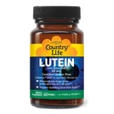 Country Life Lutein 20 mg supplement - Gecertificeerd Glutenvrij - Eye Health Support met Lutein en Zeaxanthine - Vermindert de oogstam van Screens - Geen Gist, Maïs, Tarwe, Melk - 60 Softgels