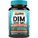 DIM Supplement voor vrouwen en mannen, Estrogeen Metabolisme, Hormone Balance & Menopauze Ondersteuning, DIM 300 mg met Black Pepper Extract, Hoge Absorptie, 120 Capsules