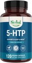 Nested Naturals 5-HTP 100 mg (5-hydroxytryptofaan) - Slaap- en slaapondersteuning - 5HTP-supplement voor natuurlijk Serotonine - 120 Non-GMO, Vegan Capsules
