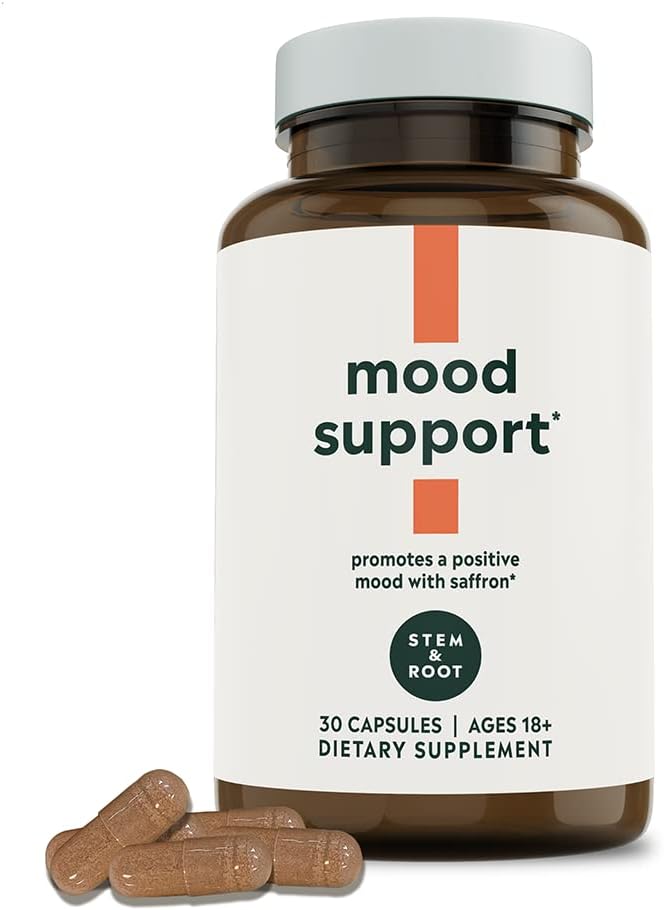 Stam & Root Mood Support Supplement met Saffraan Bevordert een positieve, evenwichtige Mood 