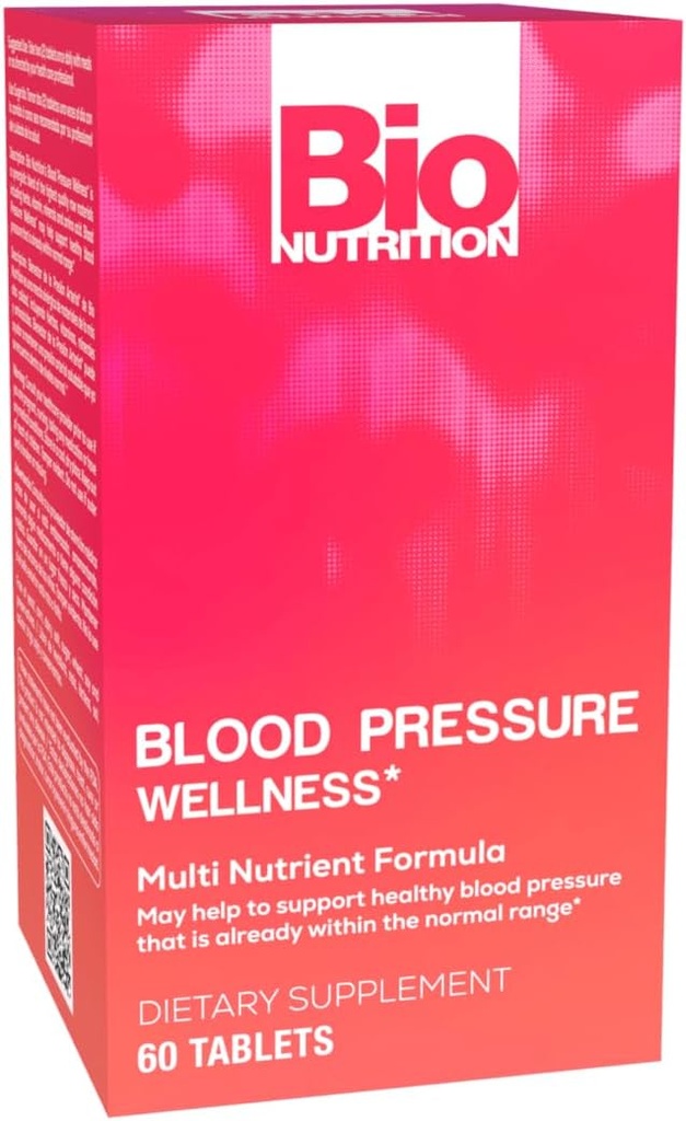 Bio Nutrition Blood Pressure Wellness 60 Tablets (2 Pack) Ondersteunt gezonde bloedcirculatie