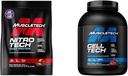 MuscleTech Whey Proteïne Poeder Nitro-Tech Wei Proteïne Isolaat & Peptiden & nohydraat Poeder Cell-Tech Creatine Poeder