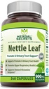 Kruidengeheimen Nettle Leaf 900 Mg Per Serving 240 Capsules Supplement - Ondersteunt urinetrek en prostaat -Ondersteunt de bovenste ademhalingsgezondheid