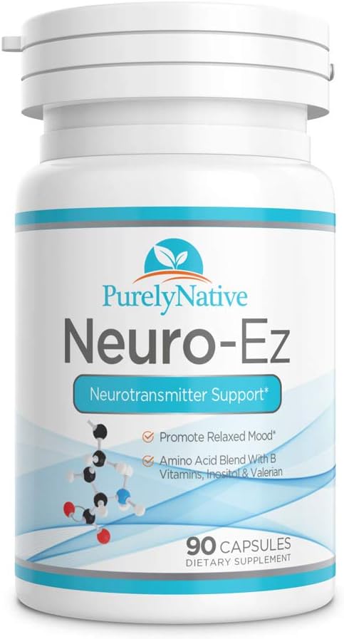 Neuro-Ez Aminozuur Blend met B Vitaminen en Valeriaan Neurotransmitter Ondersteuning bevordert ontspannen Mood Een echt kalmerende ervaring