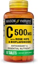 MASON NATUURLIJKE Vitamine C 500 mg, met Rose HIPS & Bioflavonoïden, Immune Support & Antioxidant Formula, 90 tabletten