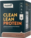 Nuzest - Pea Protein Powder - Clean Lean Protein, Premium Vegan Plant Based Protein Powder, Dairy Free, Glutenvrij, GGO-vrij, Protein Shake, Rich Chocolate, 0,9 oz, (Pack of 10)