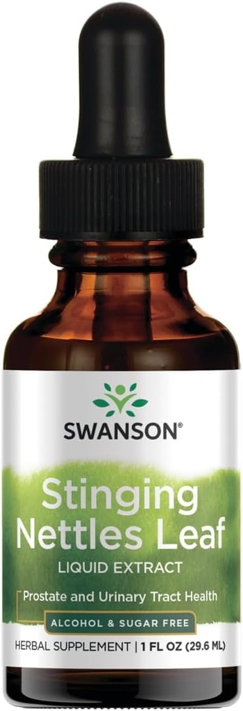 Swanson Stinging Brandnetels Leaf Liquid Extract Alcohol en suikervrij 1 fl Ounce (29,6 ml) Liquid