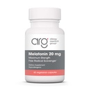 Allergie Onderzoeksgroep Melatonine 20mg - Pure Melatonine, Extra sterkte voor volwassenen, Slaaphulp, Hoge dosis, Vegetarische Capsules - 60 Tellen
