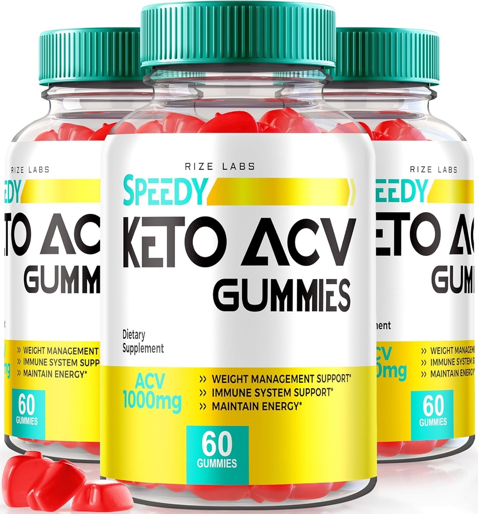 rize labs - Speedy Extreme Keto Plus ACV Gummy voor geavanceerde gewichtsverlies met Apple Cider Vinegar 2000mg Supplement (180 Gummies)