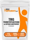 BulkSupplements.com Betaine Anhydraat Poeder - Trimethylglyine, TMG Supplementen, TMG Powder - Betaine TMG - Glutenvrij, 1500mg per portie, 500g (1.1 lbs)