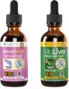 Rejuvica Health Balanced Femme + VitaLiver - Ondersteuning vrouwelijke balans + lever Ondersteuning- Liquid Delivery voor betere absorptie - Melkdistel, Dong Quai, Artichoke, Maca, Dandelion &amp; More!