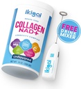 Ikigai Collageen met NAD+ (30 porties) - Non-GMO, Glutenvrij, Paleo, Kosher - Geen smaak, Inclusief Gratis Drink Mixer