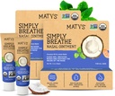 Matys Organic Simply Breathe Nasal Zalf voor droge neus en neusgaten Vanwege allergieën, neusbloedingen, CPAP & zuurstofapparaat irriteren, Clean Saline alternatief voor volwassenen & kinderen, 2 Pack, 0,5 oz Elk