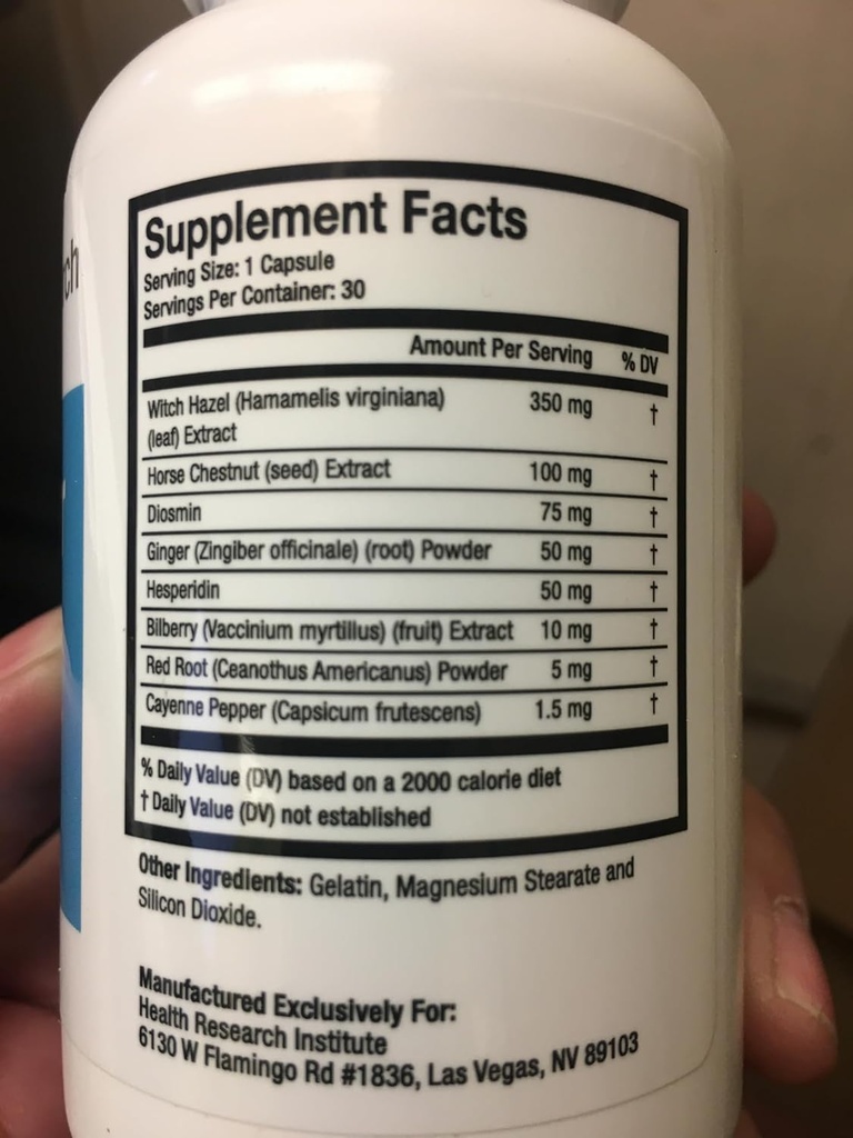 Hemokor - Strike The Hemorrhoid at Its Source - 12 Flessen- 360 Capsules-Verbeterde Formule-Officiële Hemokor