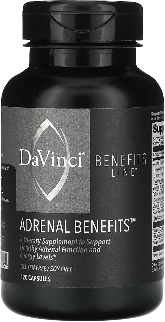 Voordelen Line, Adrenal Benefits, 120 Capsules, Davinci Laboratories of Vermont