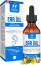 Biologische oorolie voor oorontsteking - Natuurlijke oordruppels voor oorpijnpreventie, Swimmer's Ear & Wax Removal - Kids, Adults, Baby, & Dog Earache Remedy - met Mullein, Knoflook, Calendula Made in USA