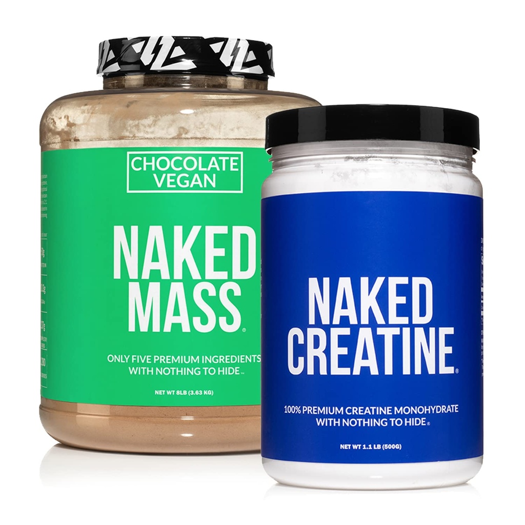 NAKED Sojavrije eiwitbundel: 8LB Chocolate Vegan Mass Create