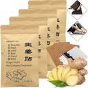 100 st Zelfverwarmende Gember Patch voor Lymph, het bevorderen van bloedcirculatie, pijnverlichting voor schouder, nek, waist, rug, hand, voet, knie & Joint, Maag opgeblazen, Hot Compress Pad (12 * 8 cm)