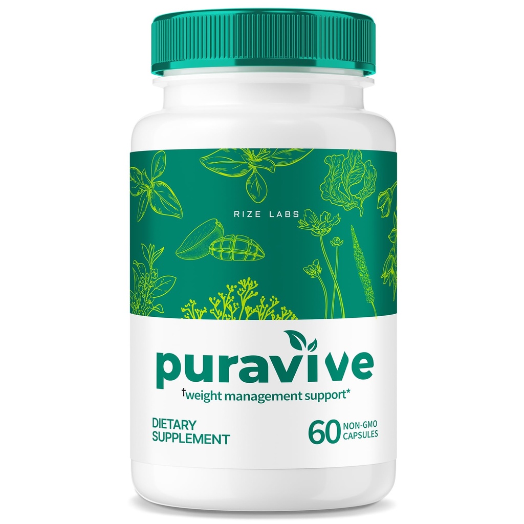 rize labs Puravive gewichtsverlies capsules - Exotische rijst pillen om de BBT en energieniveaus te verhogen, Detox & Cleanse Capsule, Puravive Reviews Non-GMO Eenvoudig te slikken Supplement tabletten (60 capsules)