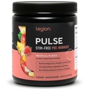 LEGION Pulse Pre Workout Supplement - Alle natuurlijke Nitric Oxide Preworkout Drink om energie te stimuleren, Createïnevrij, natuurlijk gezoet, Beta Alanine, Citrulline, Alpha GPC (cafeïnevrije tropische punch)
